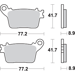 Sbs LS Brake Pads - 834LS 834LS