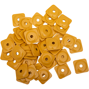 Support Plates - Yellow - Square - 48 Pack ASG-3800-48