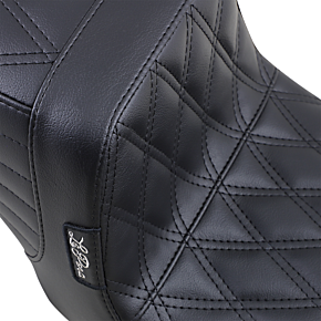 Tailwhip Seat - Double Diamond - Black - FXD '99-'03 LN-581DD