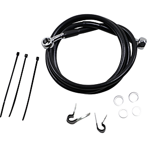Brake Line - Front - Black - +2" - '99-'07 FXST 1741-2545