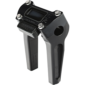Risers - Straight - 6" - Gauge Cutout - Black TSC-6025-1