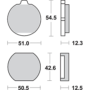 HF Brake Pads - KH 250 A 510HF