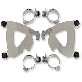 Memphis Shades Road Warrior Mounting Kit - Polished - FXDWG MEK2029