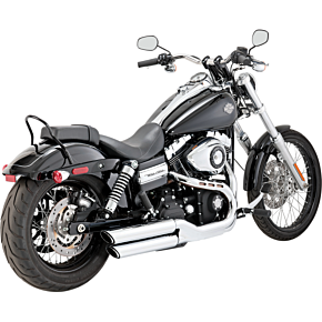 Vance  Hines Twin Slash Mufflers - Chrome 16845