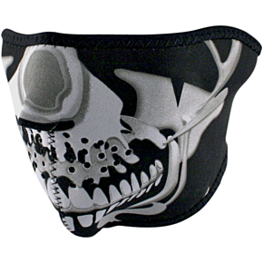 Half Mask - Chrome Skull WNFM023H