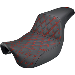 Step Up Seat - Lattice Stitched - Red Stitched - Dyna