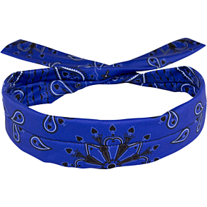 Polyester Cooldanna® - Blue Paisley DP111
