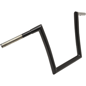 Todds Cycle Handlebar - Strip - Fat Bobber - 1-1/4" - 12" Rise - Black 0601-2726