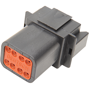 8-wire Black Deutsch Rcptcl & Wdglck Hd# 72108-94bk