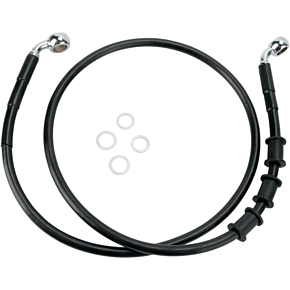 Brake Line - Front - Black - +4" 1741-2848