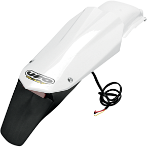 Enduro Rear Fender - W/Light - White HU03314-041