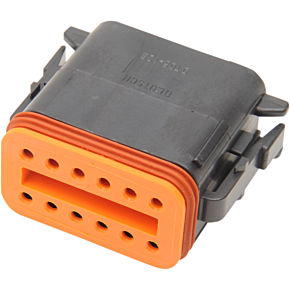 12-wire Black Deutsch Plug & Wdglck Hd# 72119-94bk