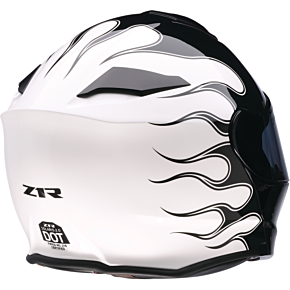 Solaris 2.0 Modular Helmet - Flame - Black/White - Small 0100-2659