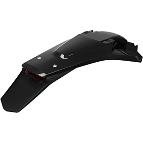 Ufo Enduro Rear Fender - with Light - Black HU03388001