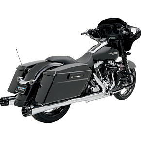 Megaphone Mufflers - Chr/Pol - Tapered - Performance Baffle FLH-517L