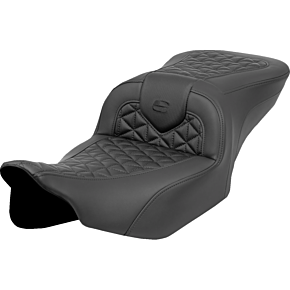 RoadSofa™ Tri Gripper Seat - Standard Reach - No Backrest - FLH/FLT '23-'24 823-07-21000