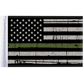 Grunge U.S.A. Flag - Green - 10" x 15" FLG-GMGL-US15