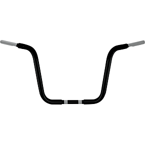 Handlebar - Ape Hanger - 12-1/2" - TBW - Black WO502B