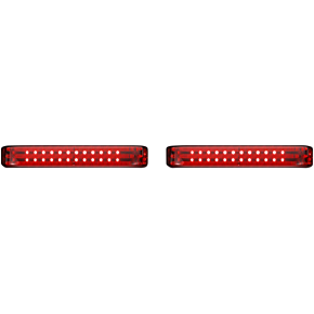 Custom Dynamics Saddlebag LED Lights - Sequential - Black/Red PB-SBSEQ-BCM-BR