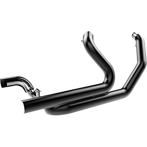 Khrome Werks Aggressor 2-into-1-into-2 Header with Heat Shield - Black 200860