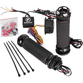 Performance Machine Pm Grips - Apex - Heated - Cable - Contrast Cut 0063-2092-BM