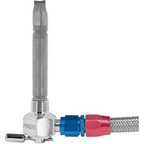 Pingel Fuel Valve - Chrome-Plated - 6AN - 3/8" NPT