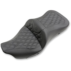 Saddlemen Extended Reach Road Sofa Seat - Lattice Stitched - Heated