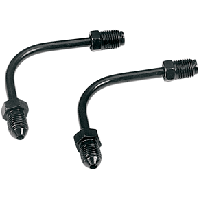 Tube Adapter - 90° - Long - Black P691-03BK