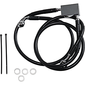 Brake Line - Rear - Black - +3" - Softail '00-'03 1741-2952