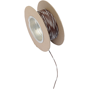 #18-gauge Brown/white Stripe 100' Spool Of Primary Wire