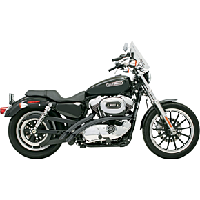 Radial Sweeper Exhaust - Black - '07-'13 XL XL4-FF12CLB