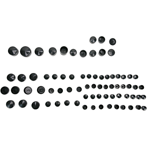 Bolt Covers - Black 2401-0715