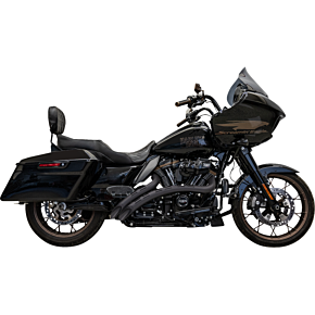 Sweeper Radial Exhaust System with Slotted Heat Shields - Black 1F22FB