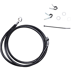 Brake Line - Front - Black - +8" - XL 1741-2536