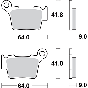 Sbs Off-Road Sintered Brake Pads 791SI