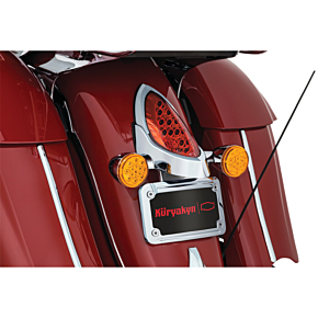 Kuryakyn Curved License Plate Frame - Indian