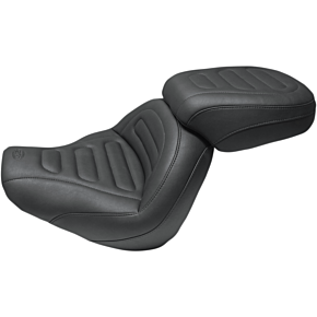 Passenger Touring Seat - Black - Trapezoid Stich - FXFB/FXFBS 75888