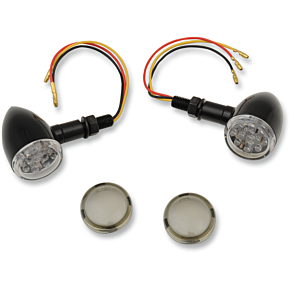 LED Marker Lights - Black/Amber - Smoke Lens 2040-1960