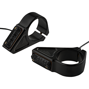 Joker Machine Turn Signal - 39 mm - Amber - Black 05-303-1