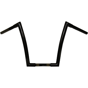 Todds Cycle Handlebar - Strip - 1-1/4" - 14" Rise - Black 0601-2551