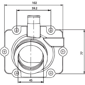 Carburetor Flange -  Polaris 301732