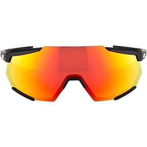 Racetrap Sunglasses - Soft Tact Black - Red Mirror Lens 61037-100-43
