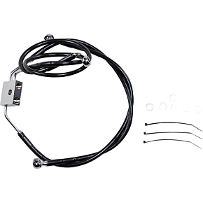 Brake Line - Front - Black - +10" - FXDF '12-'17 1741-3832