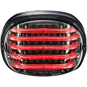 Custom Dynamics Taillight - with License Plate Illumination Window - Smoke PB-TL-SBW-S