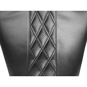 Le Pera Outcast GT-2 Seat - Full-Length - Without Backrest - Black Double Diamond - Perforated LK-987GT2