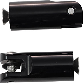 Front Footpeg Mounts - Black FPMT200-B