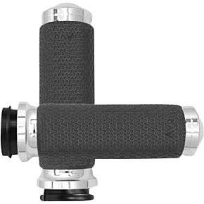 Grips - Memory Foam - Large - TBW - Chrome MF-63B-CH-FLY