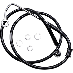 Brake Line - +8" - Black - '15-'17 Softail 1741-5774