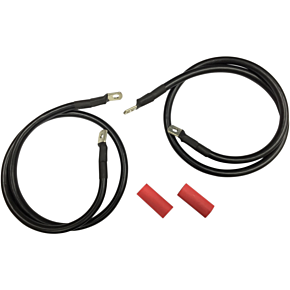 Black Battery Cable Set - '89-'92 FL 2113-0670
