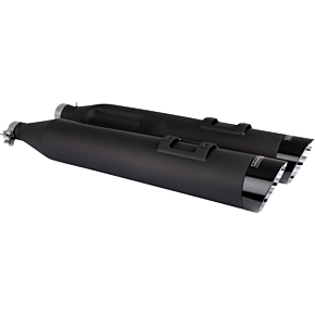 Razorback 450 Slip-On Mufflers - Black - M8 Bagger 47960